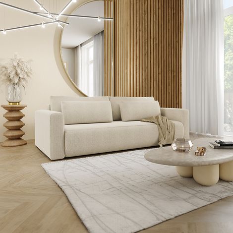 3-Sitzer-Sofabett mit Truhe Evy Beige (1/5)