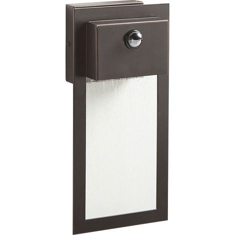 Outdoor LED Wall Light ELLIOT with Motion Sensor Black