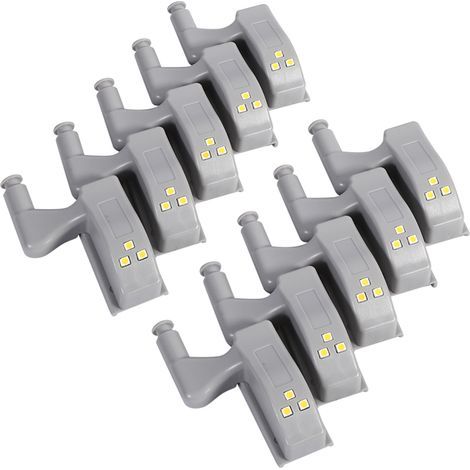20PCS LED Lumières Charnière Ampoule Universal Cabinet Armoire pour Cuisine Moderne Décoration Lampe (Blanc cool+chaud) (1/5)