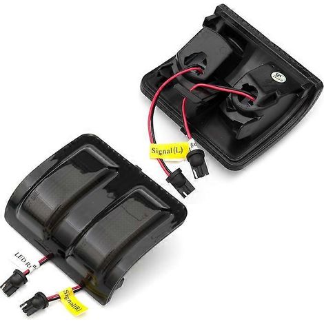 2 feux de position latéraux à LED avec fonction clignotant intégrée pour rétroviseurs latéraux (compatibles avec les modèles F250, F350 et F450 de 2008 à 2016). (1/5)