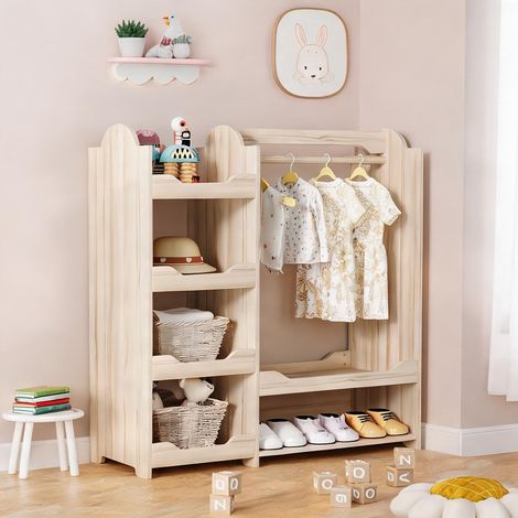 Armoire-penderie natural en MDF 110 x 39 x 110 cm (1/5)
