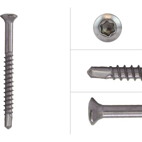 Glasleisten Schrauben Edelstahl 3.2 x 35 mm Torx 10 - Schachtel