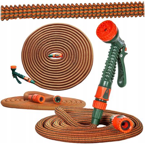 Tuyau d'arrosage extra-long de 2,5 a 10 m avec rampe pour l'arrosage et l'irrigation (1/2)