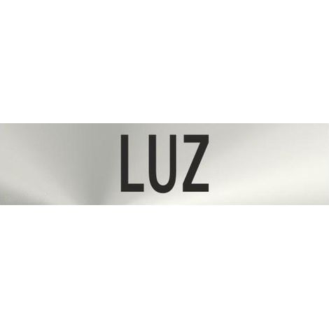CARTEL INOX 20 5 LUZ