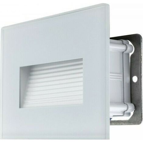 SEGNAPASSO LED 4W INCASSO SCATOLA 503 3000K 4000K IP65 CORNICE VETRO bianco | Bianco Naturale - asimmetrico bianco