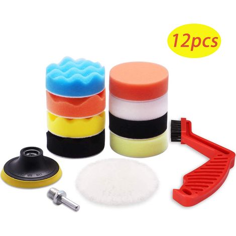 Kit de 12 esponjas para pulir automóviles de 3 pulgadas (1/5)
