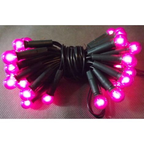 Set di 50 lampade a globo viola perlato su cavo verde da 3 m, 220V-240V per uso interno. (1/3)