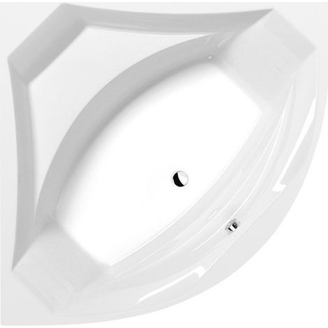 ROSANA Corner Bath 150x150x49cm, Blanc
