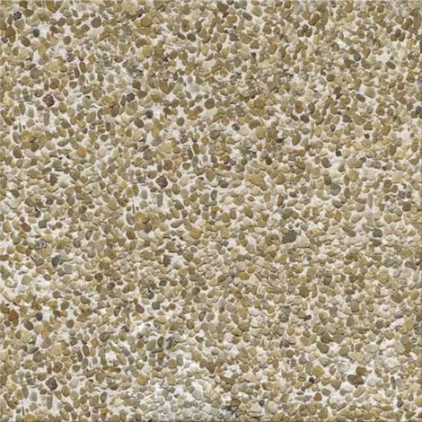Terrazo de Canto rodado PiedraViva / Amarillo / Pack 15 un (2.40 m2) / 40x40x4 cm - Piedra fina - Fondo blanco