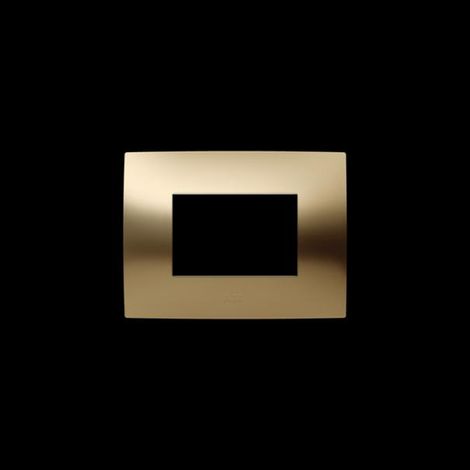 Placca 3 moduli oro satinato abb chiara 2csk0354ch