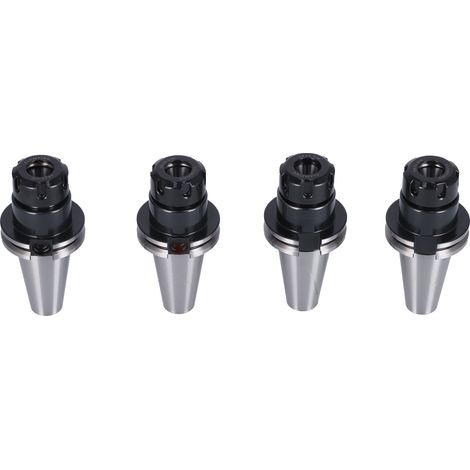 Lot de 4 Porte-Outil Pince ER25 CAT40 pour Fraisage, Tournage et Alésage - Mandrin de Serrage 2,76 pouces, 5,447 x 2,5 pouces (1/5)