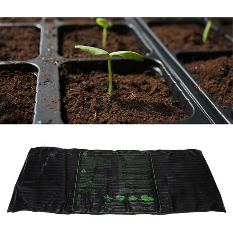 Manta térmica para semilleros y germinación – Manta térmica profesional, flexible e impermeable para semilleros – PVC-silicona, 121,5 x 50,5 cm, enchufe australiano, 220–240 V (1/5)