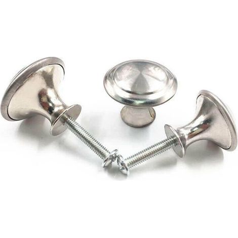 Promotion : lot de 25 poignées de meubles, boutons de tiroir, poignées de porte rondes (1/4)