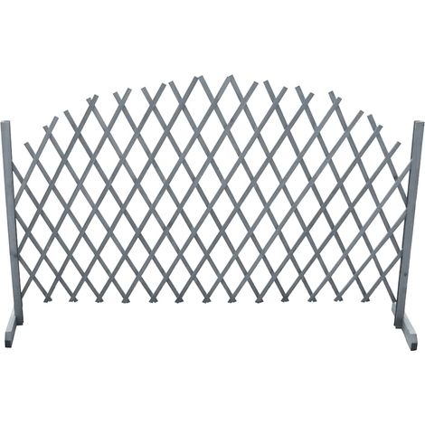 Maison Exclusive - Rankgitter Massivholz Tanne 1,8x1 m Grau (1/4)
