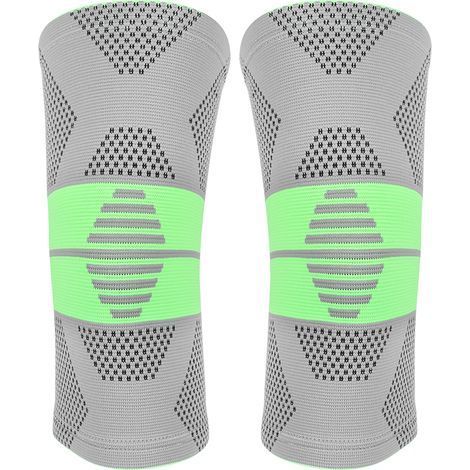 Genouillère de sport unisexe légère pour cyclisme, fitness et sports de ballon, protection rotulienne bleu foncé (1/5)