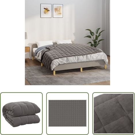 Schlafhilfe - Gewichtsdecke Grau 137x200 cm 6 kg Stoff (1/5)