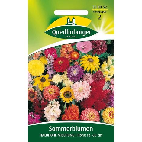 Quedlinburger Sommerblumen Halbhohe Mischung - Blumensamen (1/2)
