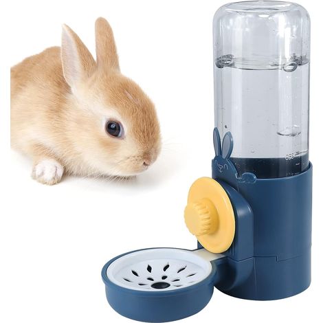Bouteille d'eau automatique anti-goutte de grande capacité (500 ml) pour lapin et cochon d'Inde (1/4)