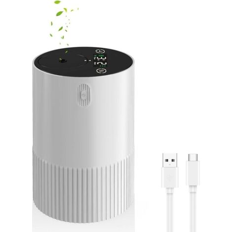 Wasserloser Diffusor für ätherische Öle für Zuhause und Auto, USB-wiederaufladbare Diffusoren für ätherische Öle, tragbarer Mini-Aromatherapie-Diffusor für Büro und Schlafzimmer, XXW
