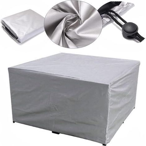 Housse Salon de Jardin, Housse de Protection Salon de Jardin Rectangulaire, Housse de Meuble de Jardin Impermeable 210D Tissu Oxford Anti-poussière Imperméable Anti-UV 54x76x69cm (1/5)
