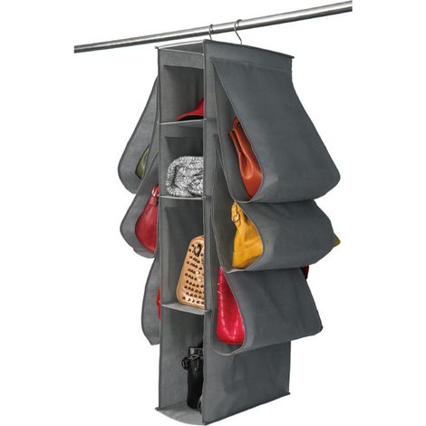 Handtaschen-Organizer mit 10 Fächern für den Kleiderschrank, staubdichte Ablage für Handtaschen und Geldbörsen (1/5)