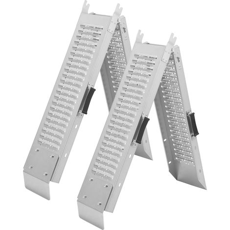 Fornorth Auffahrrampe klappbar 2 Stück 89x26x11cm 200kg (1/5)