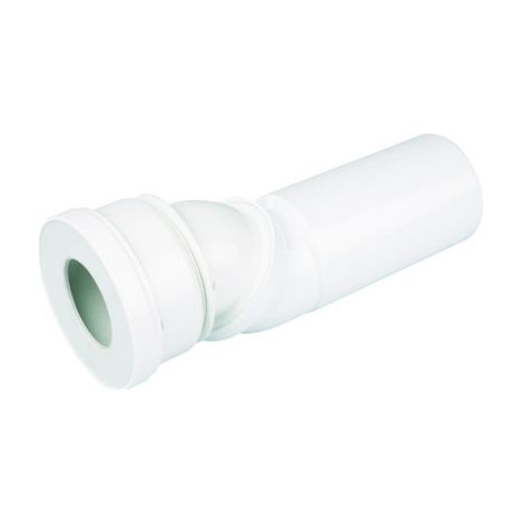 Nicoll – Pipe WC orientable en PVC blanc – Diamètre 85 à 107 mm – Joint à lèvre en élastomère – Installation pour chantiers sanitaires