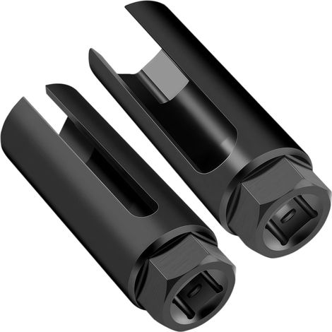 22mm Lambda Probe Wrench 2pcs 90mm with 18mm and 8mm Notches O2 Sensor Removal Tool to Prevent Damage to Wires (1/5)