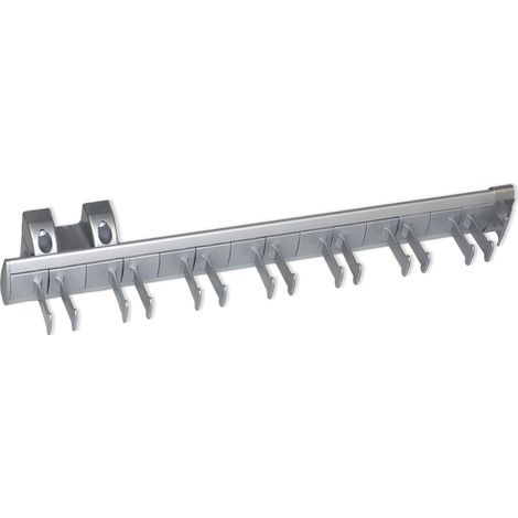Porte-Ceintures latéral extractible pour Armoire, Aluminium et Plastique, Anodisé Mat (1/5)