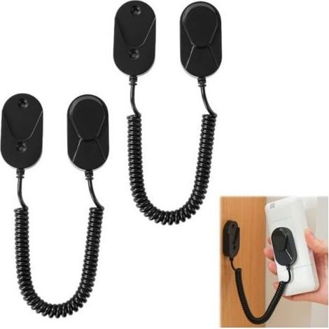 Set mit 2 magnetischen Fernbedienungshaltern, ausziehbare Befestigung mit Kleberückseite (für Fernbedienungen für Fernseher/Klimaanlage/Ventilator) (1/4)