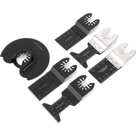 Kit de 27 lames de scie oscillantes bimétalliques à dégagement rapide, outil de coupe combiné pour bois, métal et plastique (1/5)