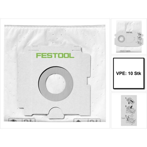 Festool SELFCLEAN Sacchetto filtro SC FIS-CT 36/10 ( 496186 ) per aspiratore mobile CT 36 - 10 pezzi
