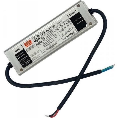 MW MEAN WELL ELG-150-48-3Y Alimentatore IP67 150W 48V 3,13A Input 220V e 110V