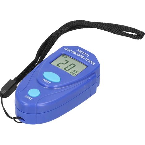Jauge d'épaisseur de peinture automobile 0,0 mm à 2,0 mm / 0 mil à 80 mil - Testeur de revêtement - Appareil de mesure numérique LCD (1/5)