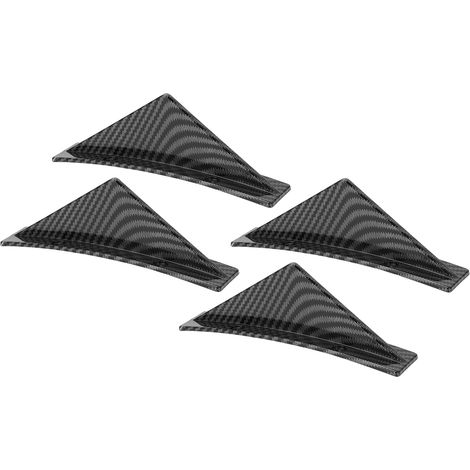 Universeller Heckstoßstangendiffusor in gebogener Carbonfaser-Optik als Ersatzteil für die Fahrzeugaußendekoration (1/5)