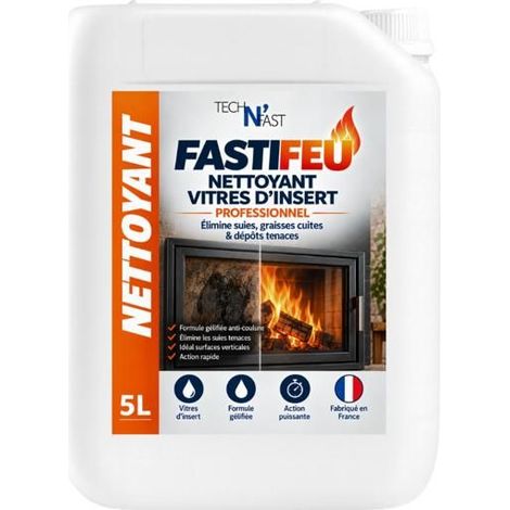 FastiFeu – Nettoyant Vitre de Cheminée & Insert Professionnel 5L (1/4)