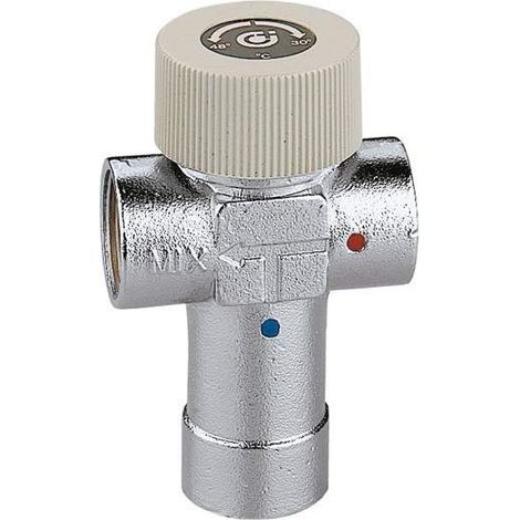 Einstellbarer Thermostatmischer mit Körper aus verchromtem Messing Caleffi 520  3/4"  30-48°C