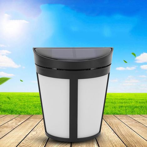 Lampe Murale Solaire Led 6 Lumières Ip55 Pour Jardin Clôture Cour Extérieur - 1 Pièce (1/5)