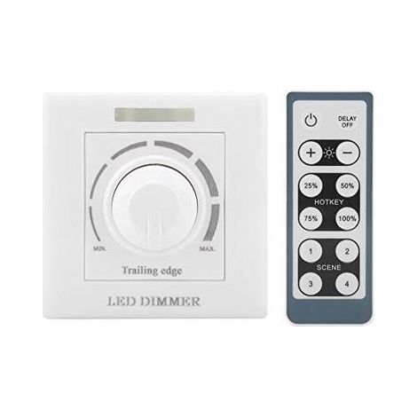 Variateur LED avec télécommande – 220 V, puissance 200 W max – Télécommande infrarouge incluse (1/4)