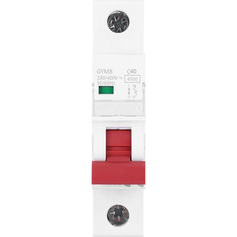 disjoncteurs miniatures GYM8-C45 (MCB 1P 230/400 V CA, courant nominal 40 A/50 A/63 A) (1/5)
