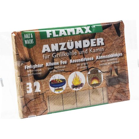 Flammat accendigrill ecologica 32 cubetti accendifuoco per barbecue e camini