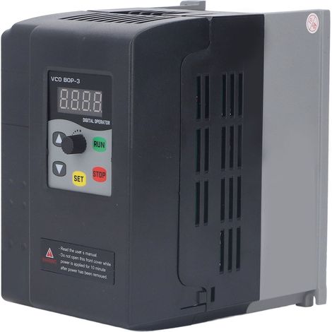 Variateur de fréquence monophasé VFD entrée 220-240V sortie 0-240V contrôle du moteur 2,2kw 9,5A (1/5)