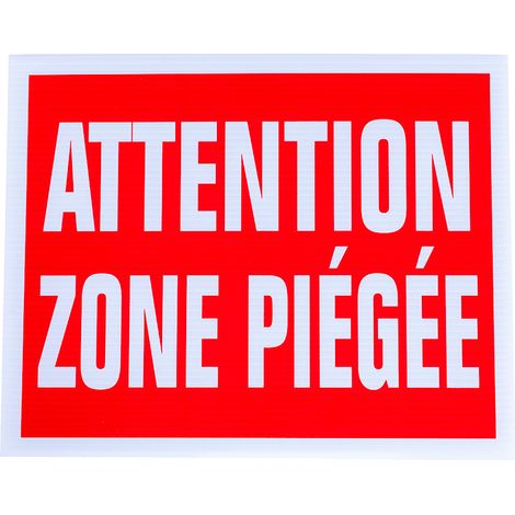 Panneau zone piégée BOXTRAP