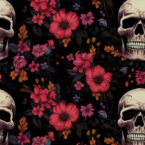Tela Oxford decorativa para exteriores - Motivo de calavera I DX4316 (1/5)