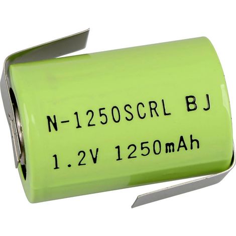 Furukawa Battery Sub-C ZLF Batteria ricaricabile speciale 4/5 Sub-C linguette a saldare a Z NiCd 1.2 V 1200 mAh 1 pz.