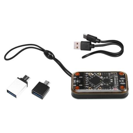 NALOOKAMIC Émulateur de Carte à Puce Sans Contact Chameleon Ultra Lecteur Intelligente RFID + Porte-Clés 3xCUID/UID Compatible avec NFC Read Writer
