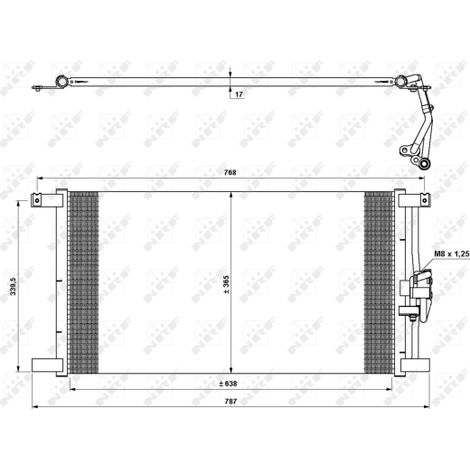 Condenseur, climatisation NRF 35640 JAGUAR MJA7390AB MJA7390AC MJA7390AD