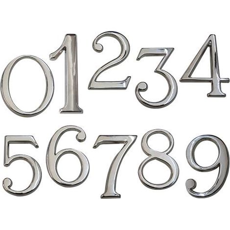 NUMERI CIVICI C/PIOLI N.8 NICHEL 87038NK