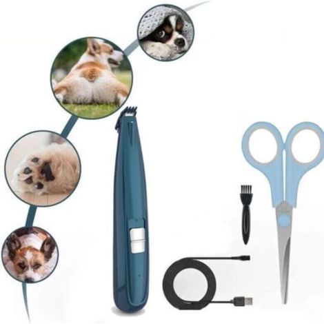 Tondeuse À Poils D'Animaux Avec Lumière Led, Tondeuse À Poils Professionnelle Pour Chiens Et Chats, Chargement Usb, Tondeuse Électrique Pour Poils Autour Du Visage, Des Yeux, Des Oreilles, Des Pattes (1/5)