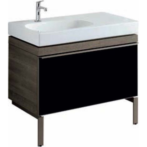 Mobile lavabo asimmetrico Pozzi Ginori Citterio 90 fumè sx